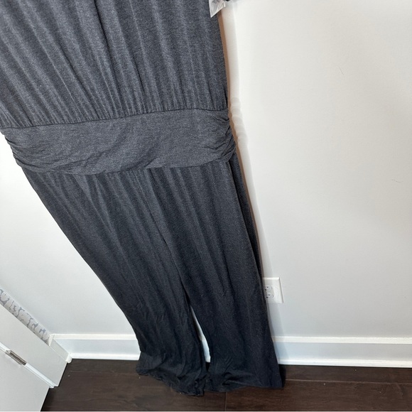 Soft Surroundings Gray Toujours Jumpsuit Modal Jersey Knit  SOFT XL NWOT Neutral - Picture 10 of 16